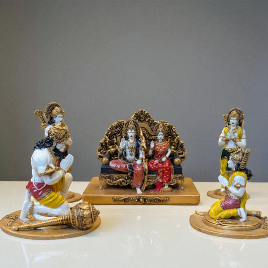 Ram Darbar Idol – Symbol of Dharma, Devotion & Unity (White colour) - Fabzie - Home Decor Elegance