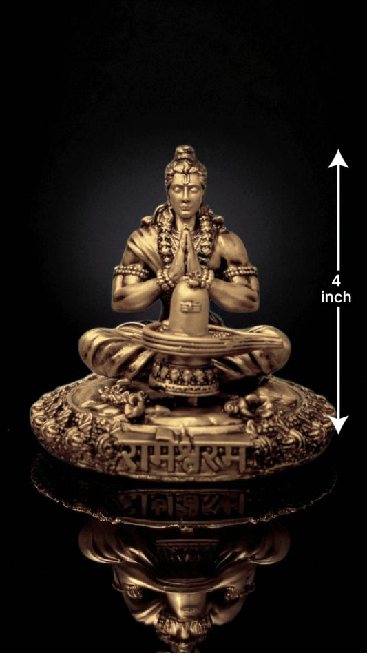 Shri Ram Worshipping Shivling – Sacred Moment of Reverence for Spiritual Spaces - Fabzie - Home Decor Elegance