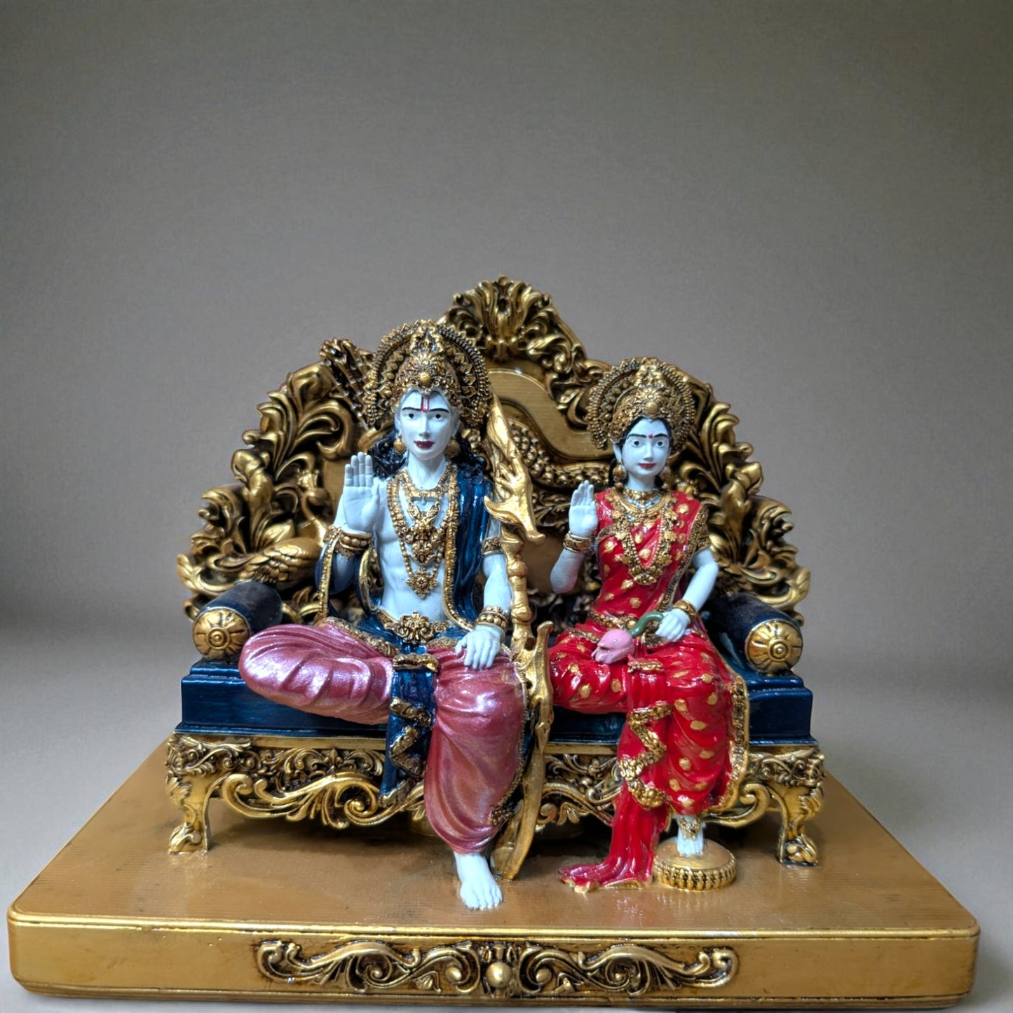 Ram Darbar Idol – Symbol of Dharma, Devotion & Unity (White colour) - Fabzie - Home Decor Elegance