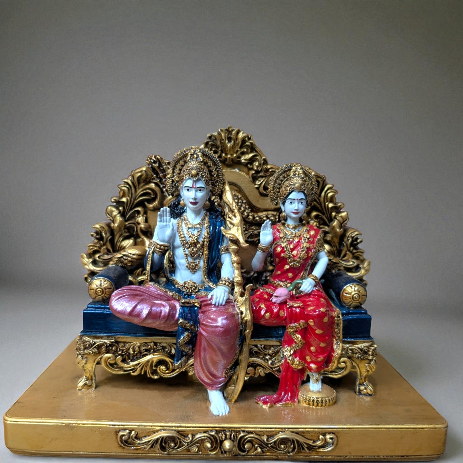 Ram Darbar Idol – Symbol of Dharma, Devotion & Unity (White colour) - Fabzie - Home Decor Elegance