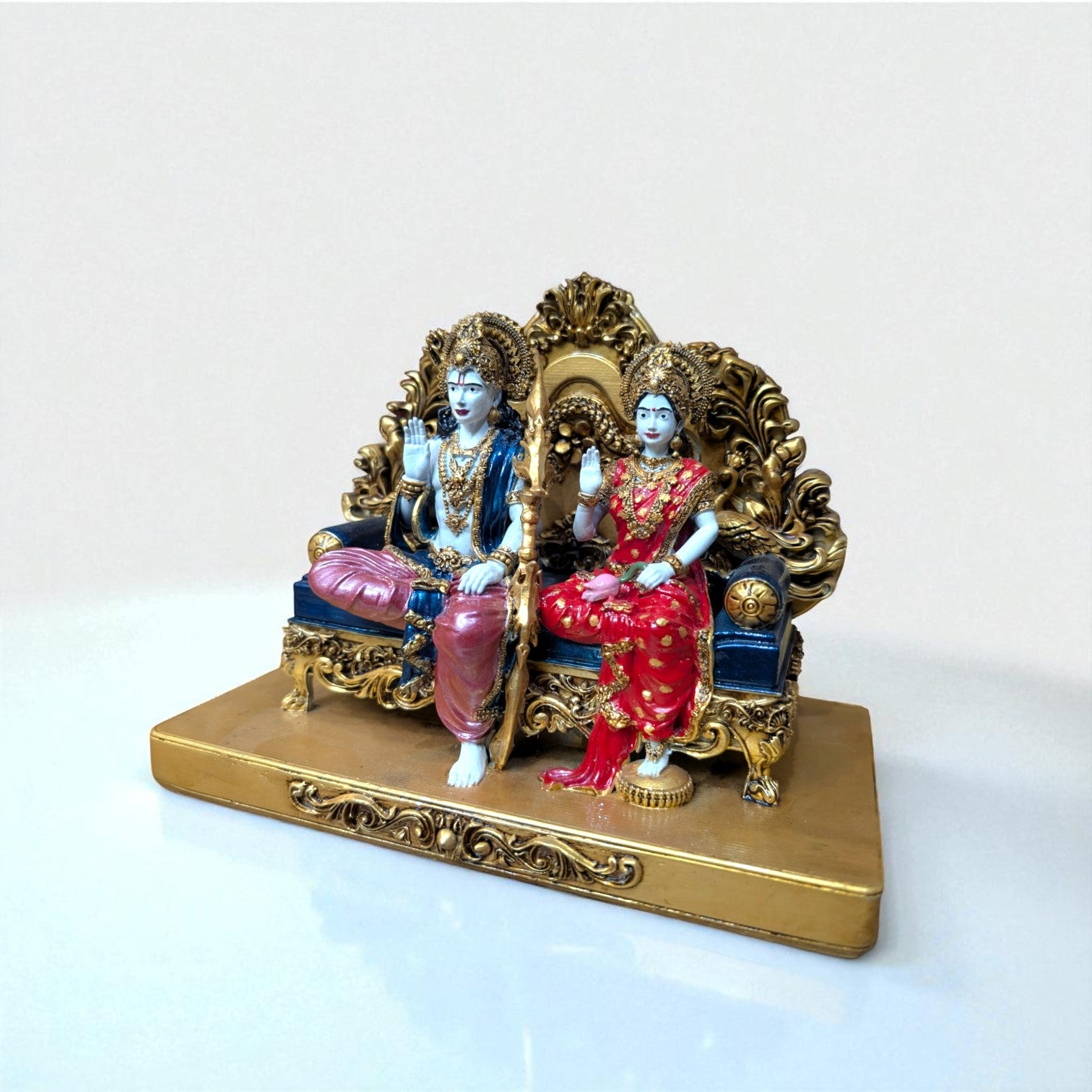 Ram Darbar Idol – Symbol of Dharma, Devotion & Unity (White colour) - Fabzie - Home Decor Elegance