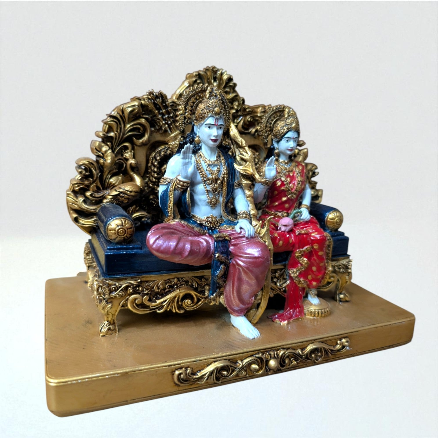 Ram Darbar Idol – Symbol of Dharma, Devotion & Unity (White colour) - Fabzie - Home Decor Elegance