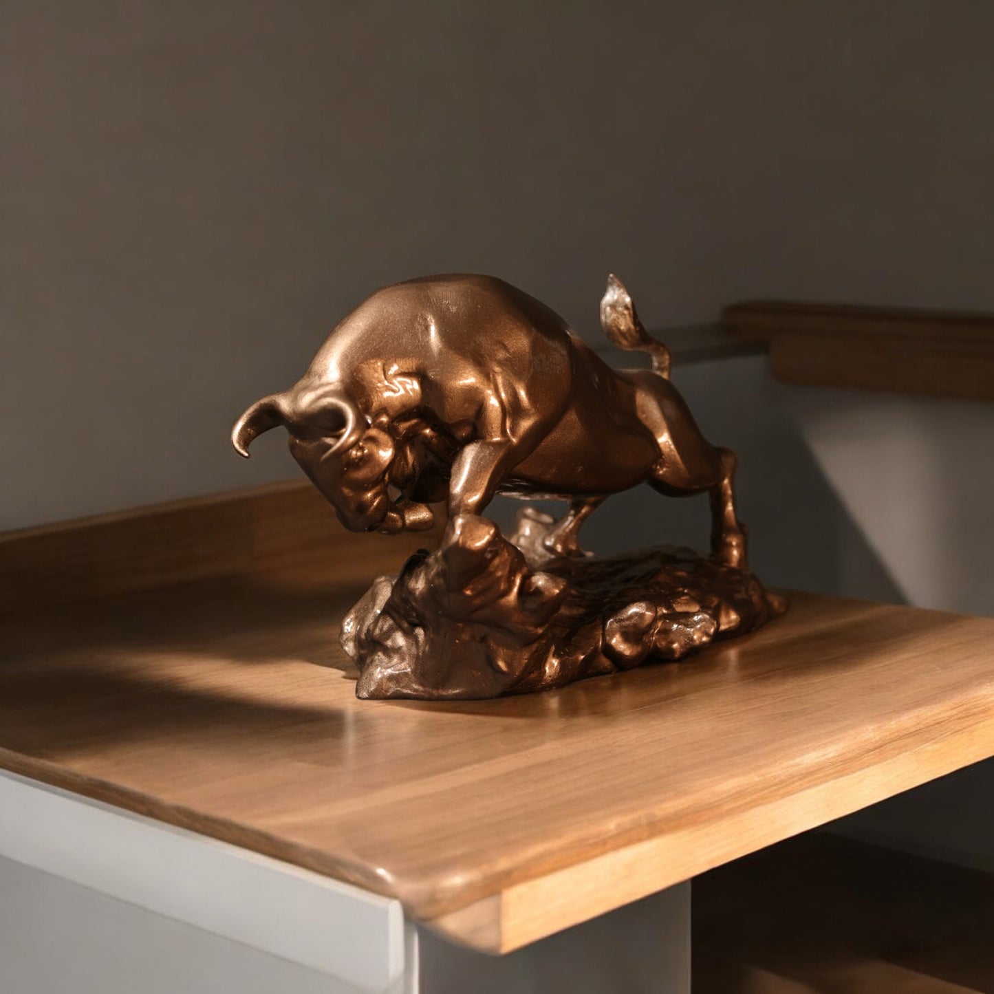 Office Decor Muscular Bull: Energy and Strength Embodied for Your Office - Fabzie - Home Decor Elegance