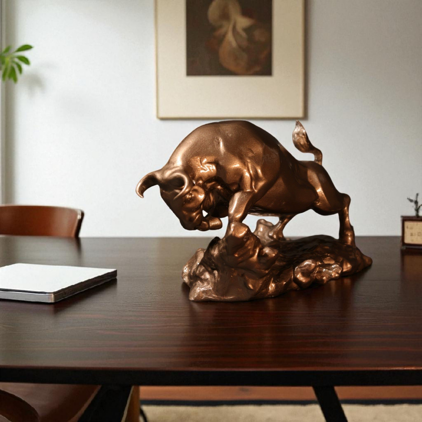 Office Decor Muscular Bull: Energy and Strength Embodied for Your Home / Office Decor - Fabzie - Home Decor Elegance