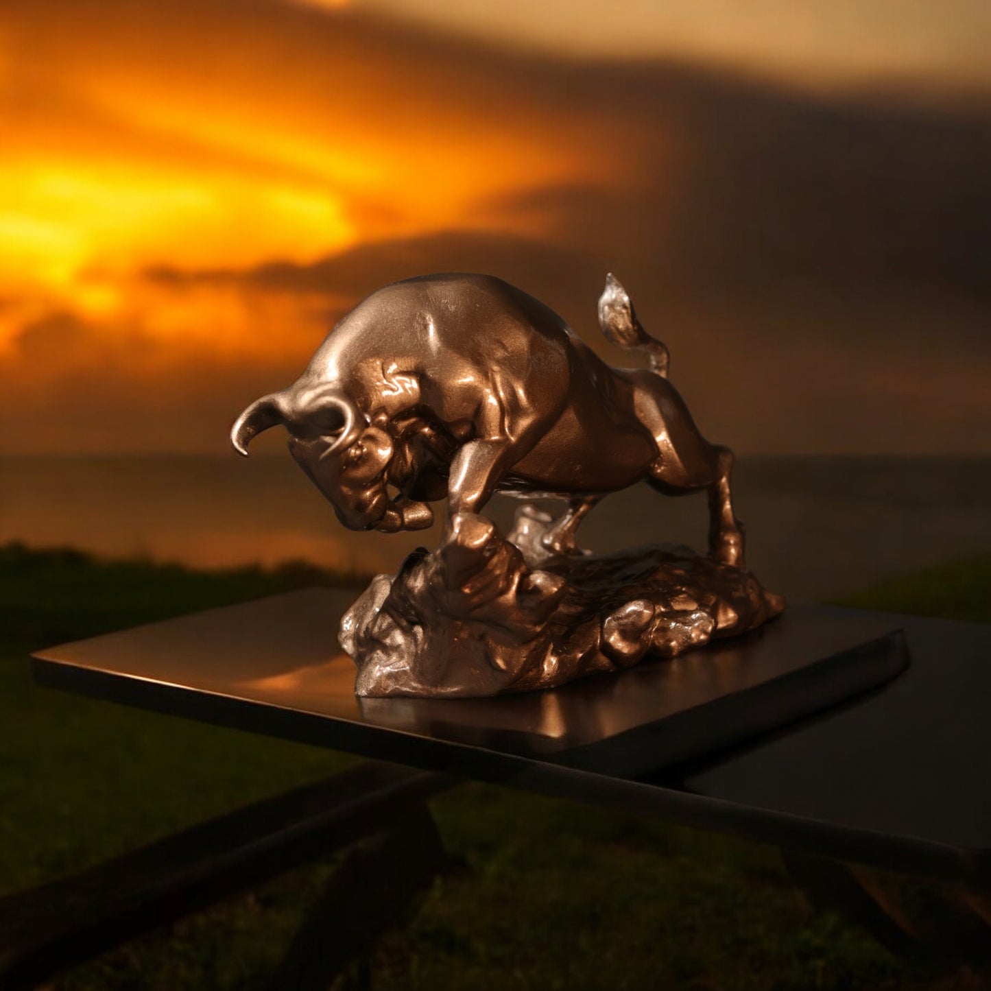 Office Decor Muscular Bull: Energy and Strength Embodied for Your Office - Fabzie - Home Decor Elegance