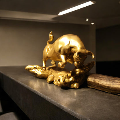 Office Decor Muscular Bull: Energy and Strength Embodied for Your Office - Fabzie - Home Decor Elegance