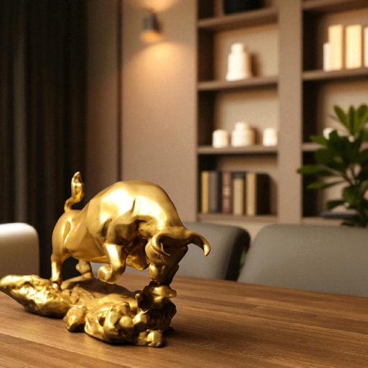 Office Decor Muscular Bull: Energy and Strength Embodied for Your Home / Office Decor - Fabzie - Home Decor Elegance