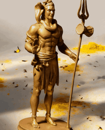Shiv Ji Murti with Trishul - Divine Guardian.