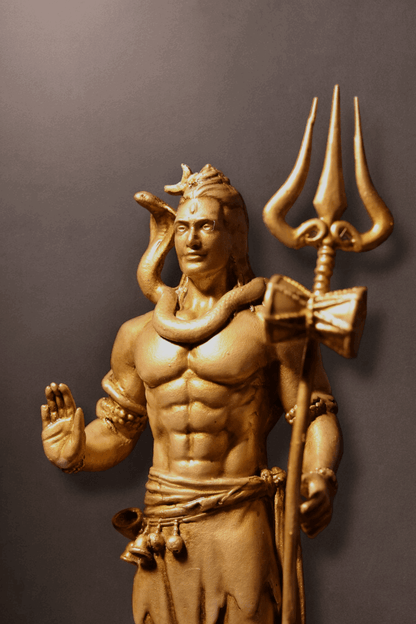 Shiv Ji Murti with Trishul - Divine Guardian.