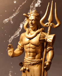 Shiv Ji Murti with Trishul - Divine Guardian.
