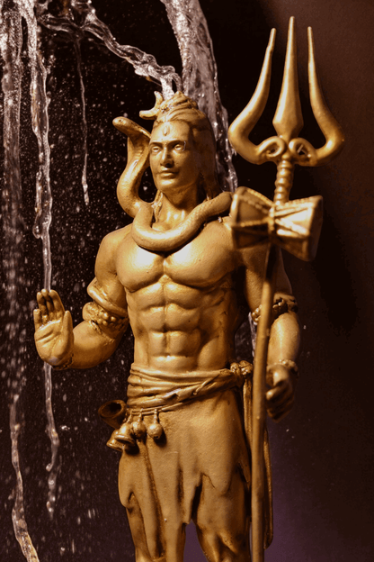 Shiv Ji Murti with Trishul - Divine Guardian.