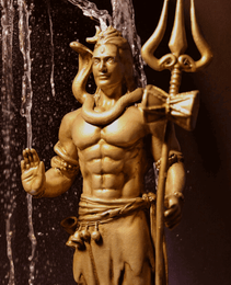 Shiv Ji Murti with Trishul - Divine Guardian.