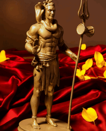 Shiv Ji Murti with Trishul - Divine Guardian.