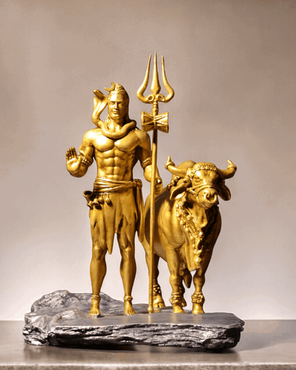 Shiv Ji and Nandi Murti - Divine Protector.