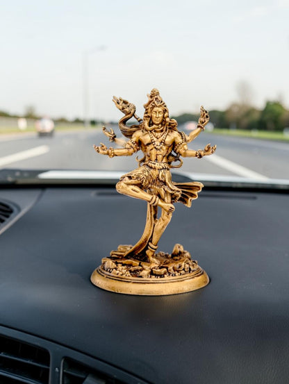 Nataraja Shiv Idol – Cosmic Dance of Creation & Destruction (Premium Golden Finish)