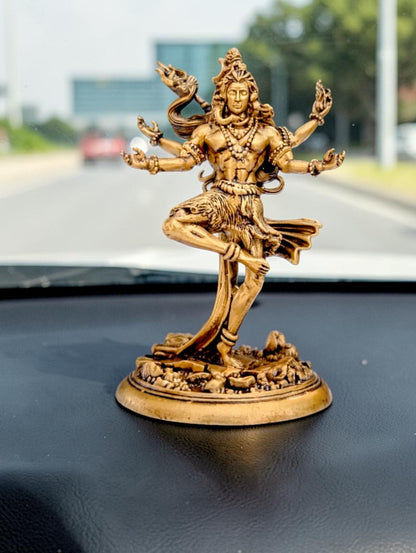 Nataraja Shiv Idol – Cosmic Dance of Creation & Destruction (Premium Golden Finish)