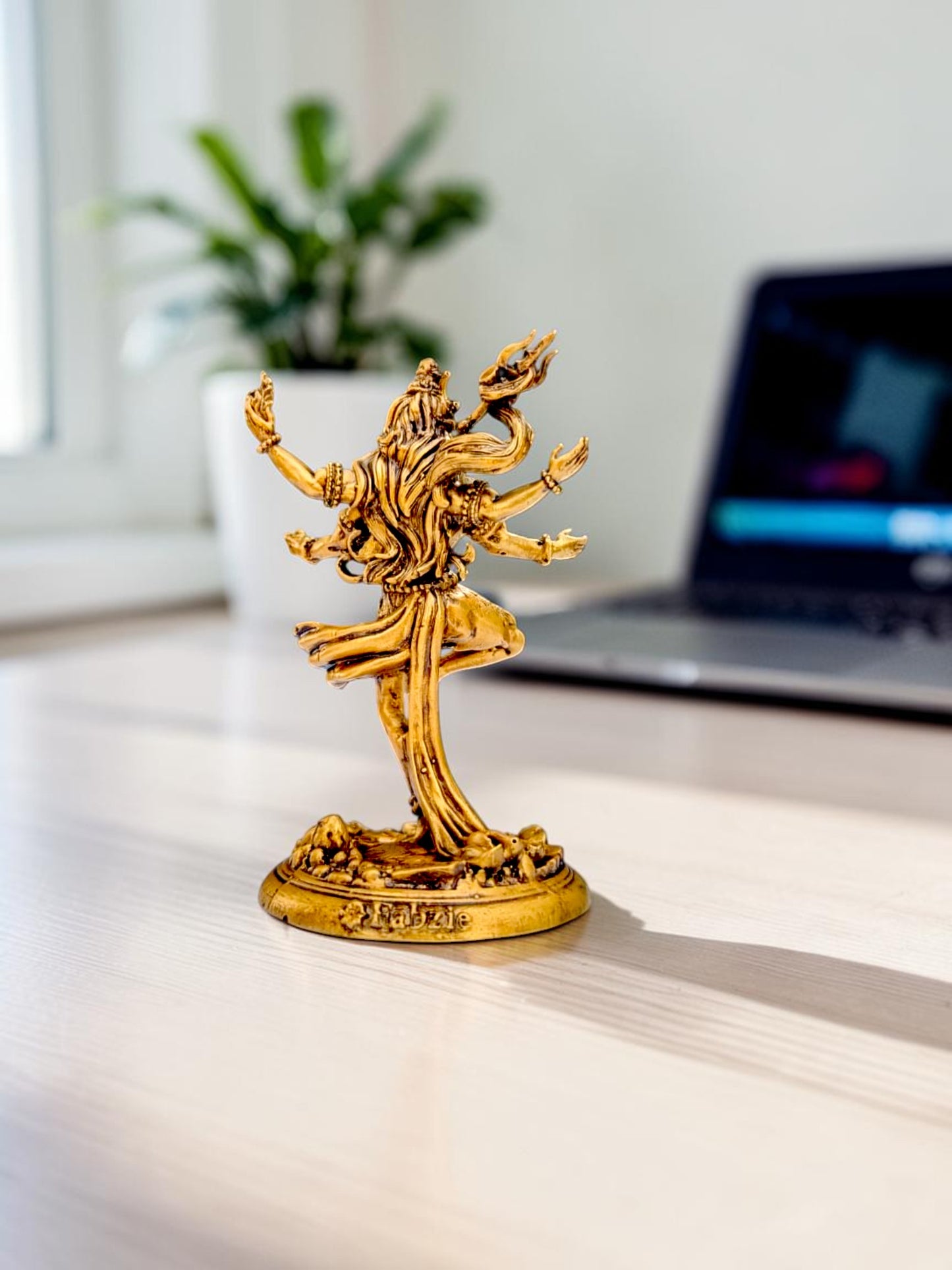Nataraja Shiv Idol – Cosmic Dance of Creation & Destruction (Premium Golden Finish)