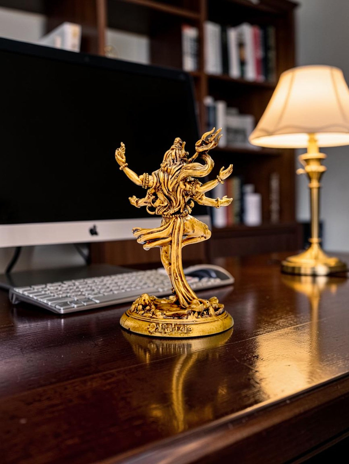 Nataraja Shiv Idol – Cosmic Dance of Creation & Destruction (Premium Golden Finish)