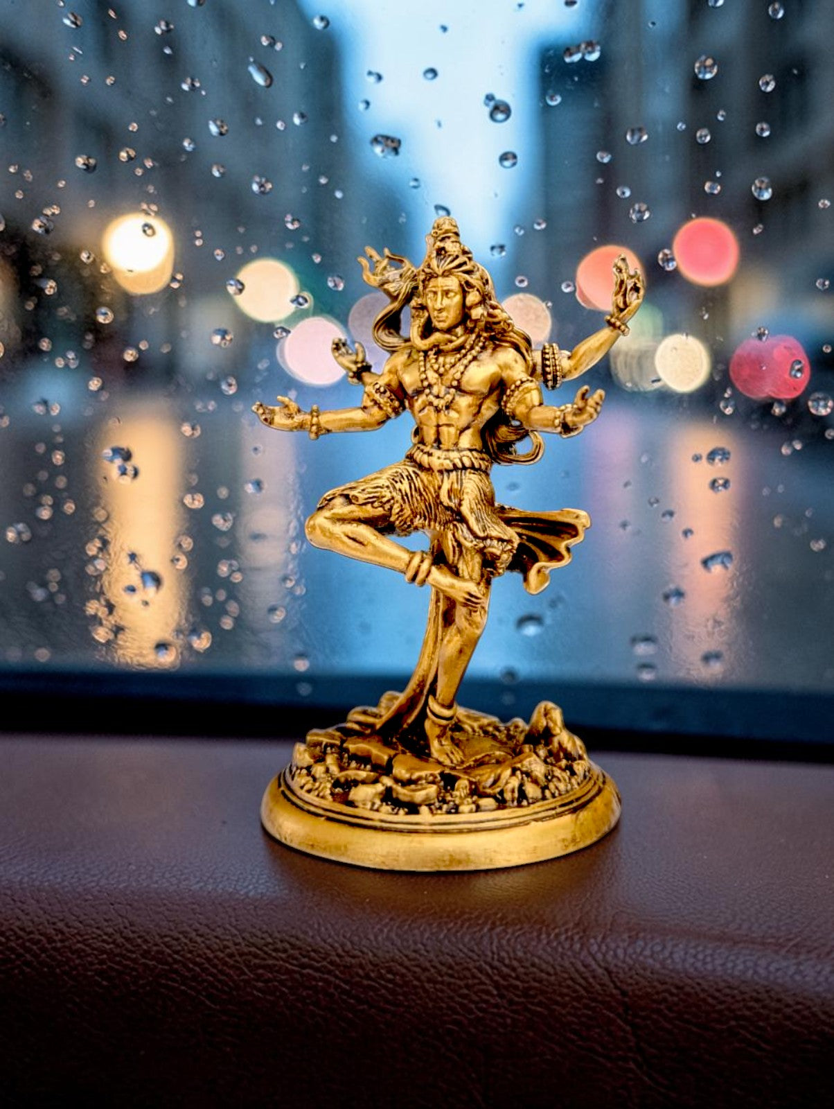 Nataraja Shiv Idol – Cosmic Dance of Creation & Destruction (Premium Golden Finish)