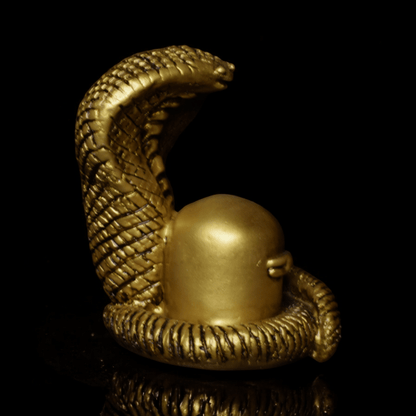 Shivling with Snake Idol - Sacred Hindu Symbol of Divine Energy.