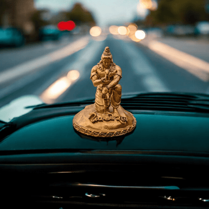 The Divine Touch: Shri Ram and the Squirrel's Devotion Murti for Car Dashboard.