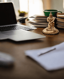 The Divine Touch: Shri Ram and the Squirrel's Devotion Murti for Office Decor.