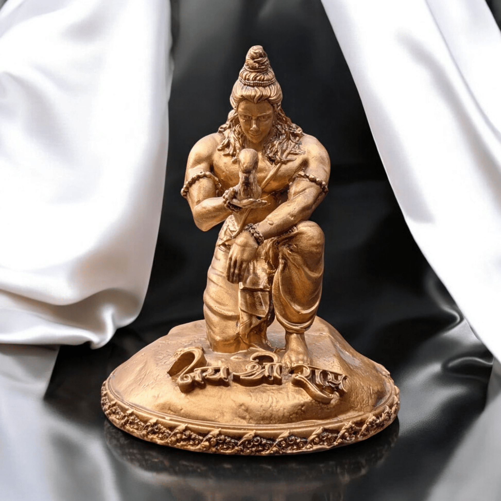 The Divine Touch: Shri Ram and the Squirrel's Devotion Murti for Office Decor.