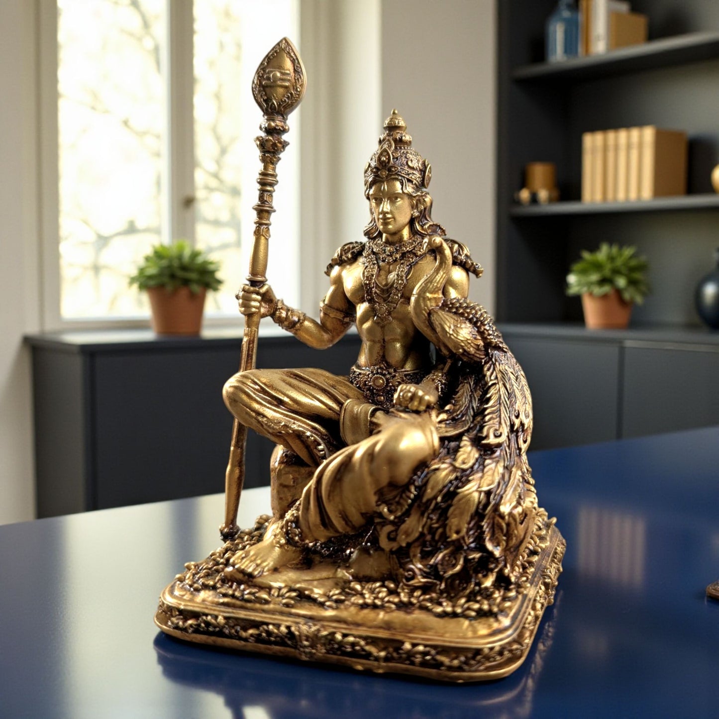 Kartikeya ji (Murugan/Subrahmanya) – The Divine Warrior of Victory & Courage (Sitting Posture)