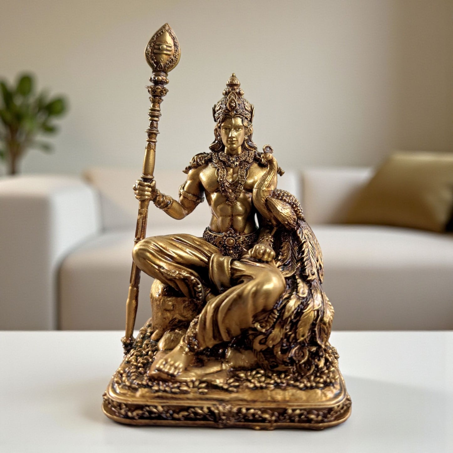 Kartikeya ji (Murugan/Subrahmanya) – The Divine Warrior of Victory & Courage (Sitting Posture)