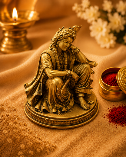 Shri Krishna in Peaceful Resting Pose