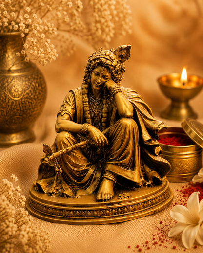 Shri Krishna in Peaceful Resting Pose