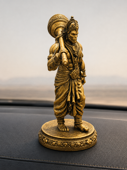 Powerful Bajrangbali Standing Idol for Car Dashboard