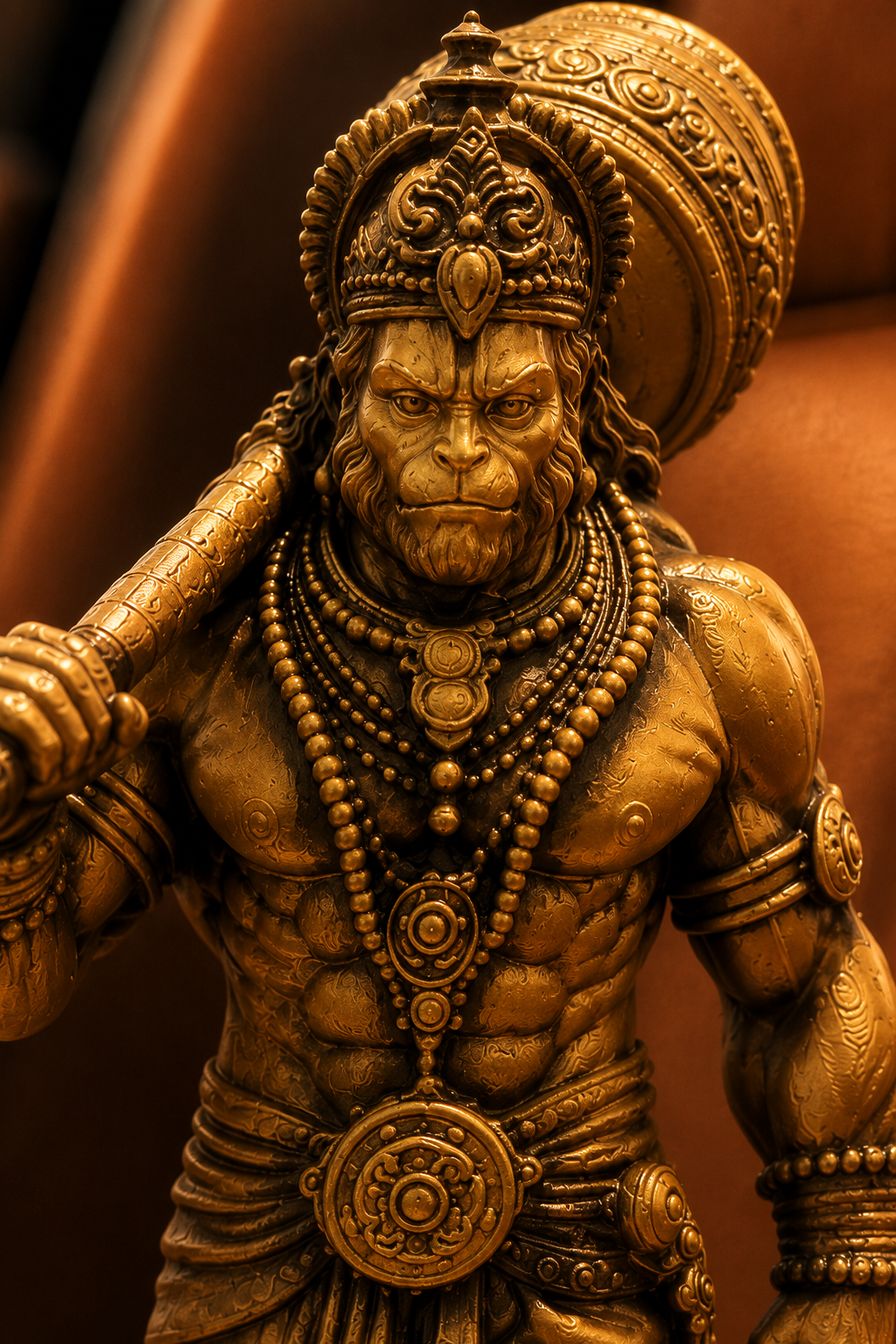 Powerful Bajrangbali Standing Idol for Car Dashboard