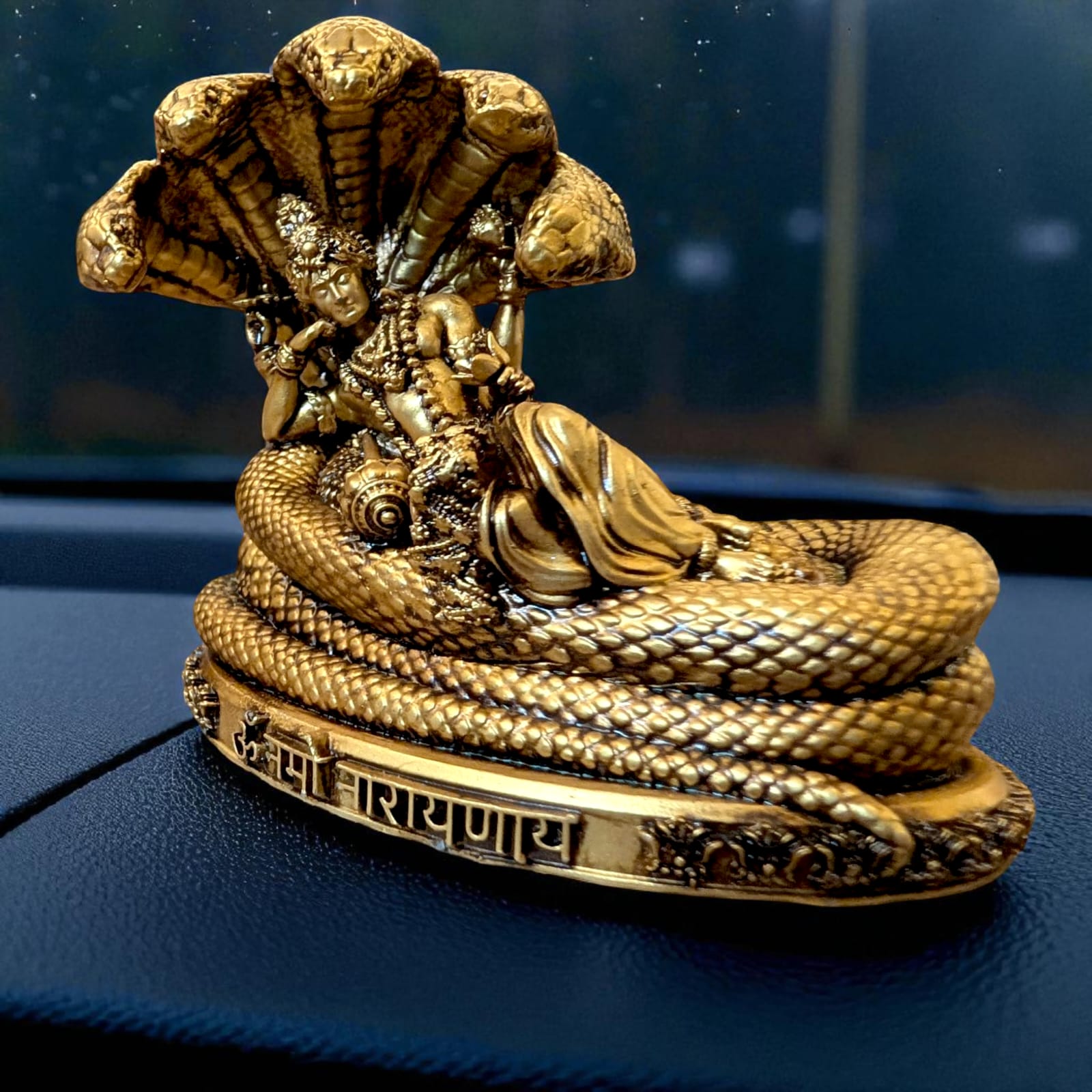 Vishnu Ji with Sheshnaag – Protective Car Dashboard Idol - Fabzie - Home Decor Elegance