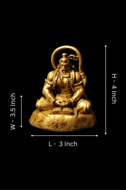 Meditating Hanuman ji Murti for car dashboard - Spiritual Hindu Décor - Fabzie - Home Decor Elegance