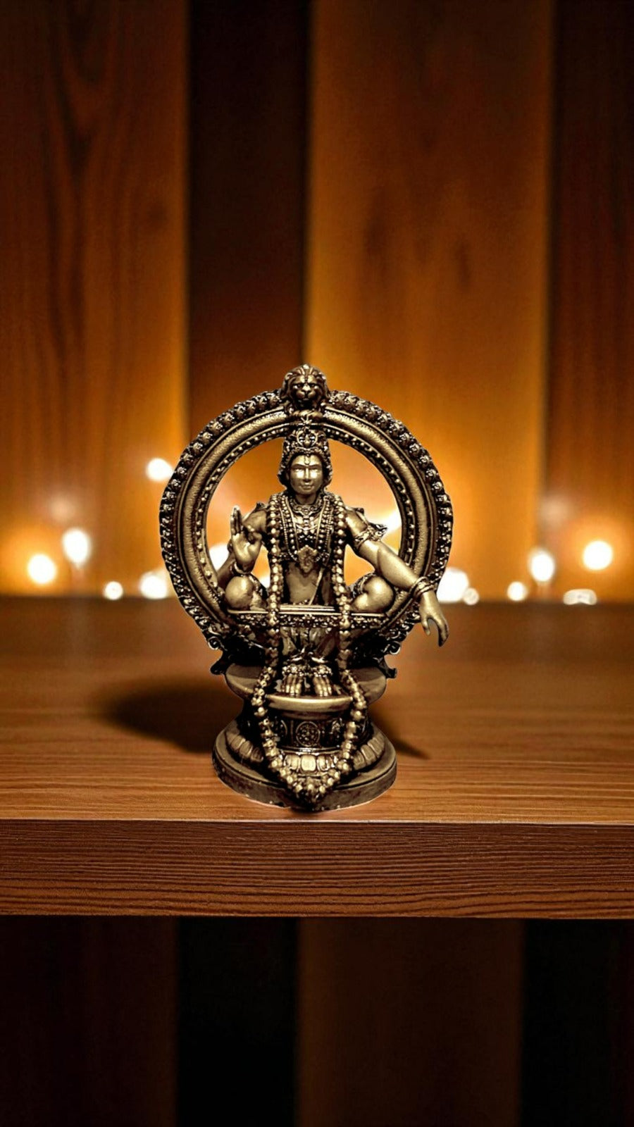 Lord Ayyappa Idol – The Warrior Yogi of Balance and Devotion - Fabzie - Home Decor Elegance