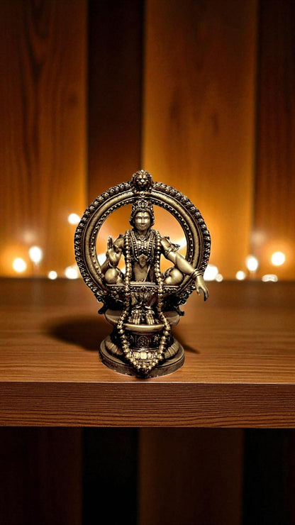 Lord Ayyappa Idol – The Warrior Yogi of Balance and Devotion - Fabzie - Home Decor Elegance