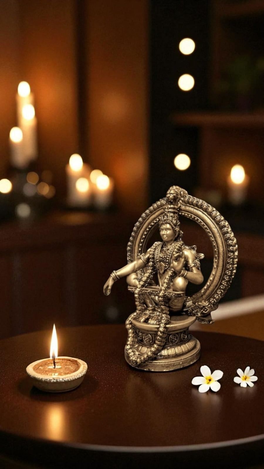 Lord Ayyappa Idol – The Warrior Yogi of Balance and Devotion - Fabzie - Home Decor Elegance