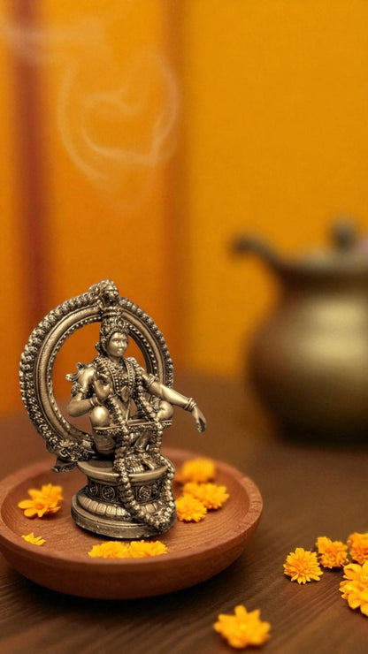 Lord Ayyappa Idol – The Warrior Yogi of Balance and Devotion - Fabzie - Home Decor Elegance
