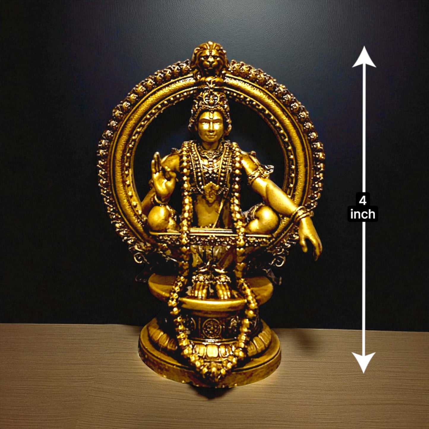 Lord Ayyappa Idol – The Warrior Yogi of Balance and Devotion - Fabzie - Home Decor Elegance