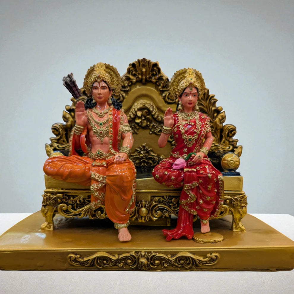 Shri Ram and Sita Mata Jodi  – Divine Darbar Murti for Home / Office Decor - Fabzie - Home Decor Elegance