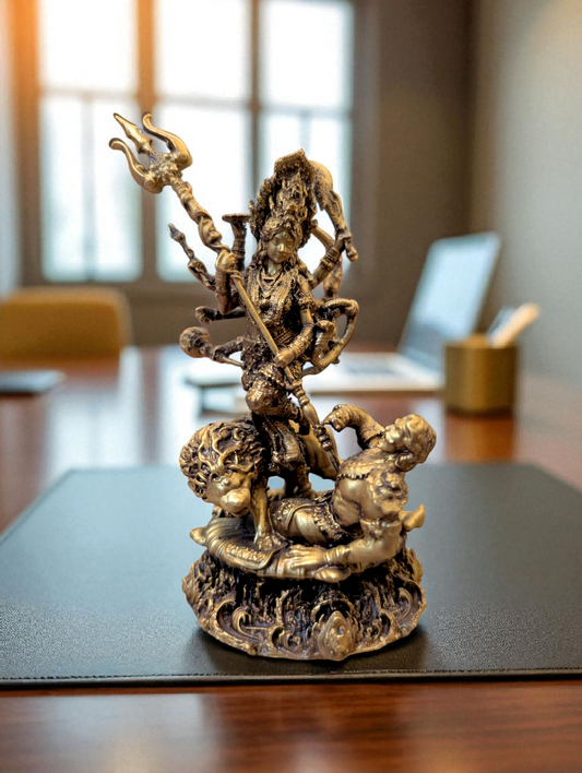 Goddess Durga Slaying Mahishasur – Power and Courage Embodied in Divine Decor - Fabzie - Home Decor Elegance