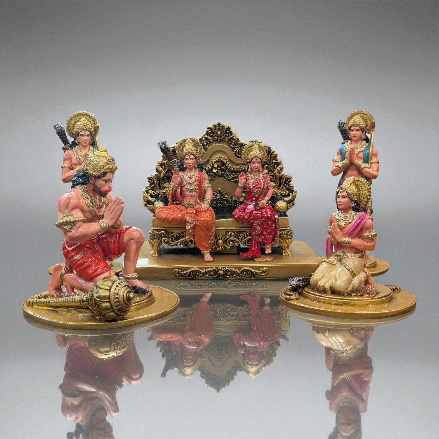 Ram Darbar Idol – Symbol of Dharma, Devotion & Unity - Fabzie - Home Decor Elegance