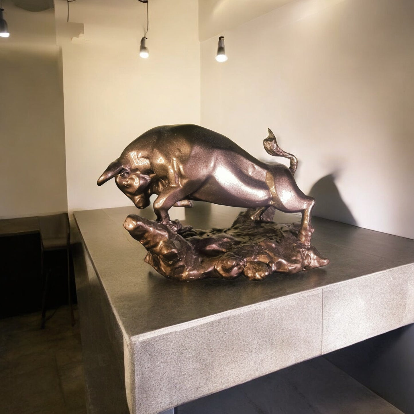 Office Decor Muscular Bull: Energy and Strength Embodied for Your Office - Fabzie - Home Decor Elegance