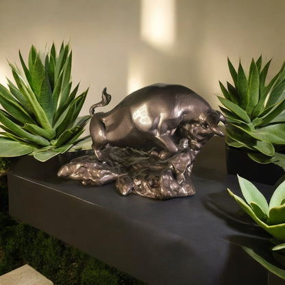 Office Decor Muscular Bull: Energy and Strength Embodied for Your Office - Fabzie - Home Decor Elegance