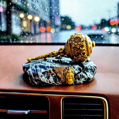 Hanuman Gada Idol for Home & Car Dashboard – Strength, Devotion & Vastu Energy (Copy) - Fabzie - Home Decor Elegance