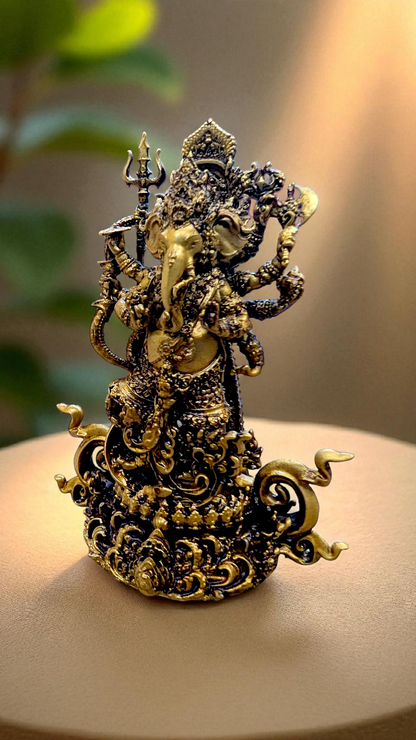 Dancing Ganesha Idol – Joyful Energy & Auspicious Vibes for Your Decor - Fabzie - Home Decor Elegance
