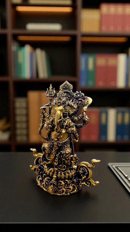 Dancing Ganesha Idol – Joyful Energy & Auspicious Vibes for Your Decor - Fabzie - Home Decor Elegance
