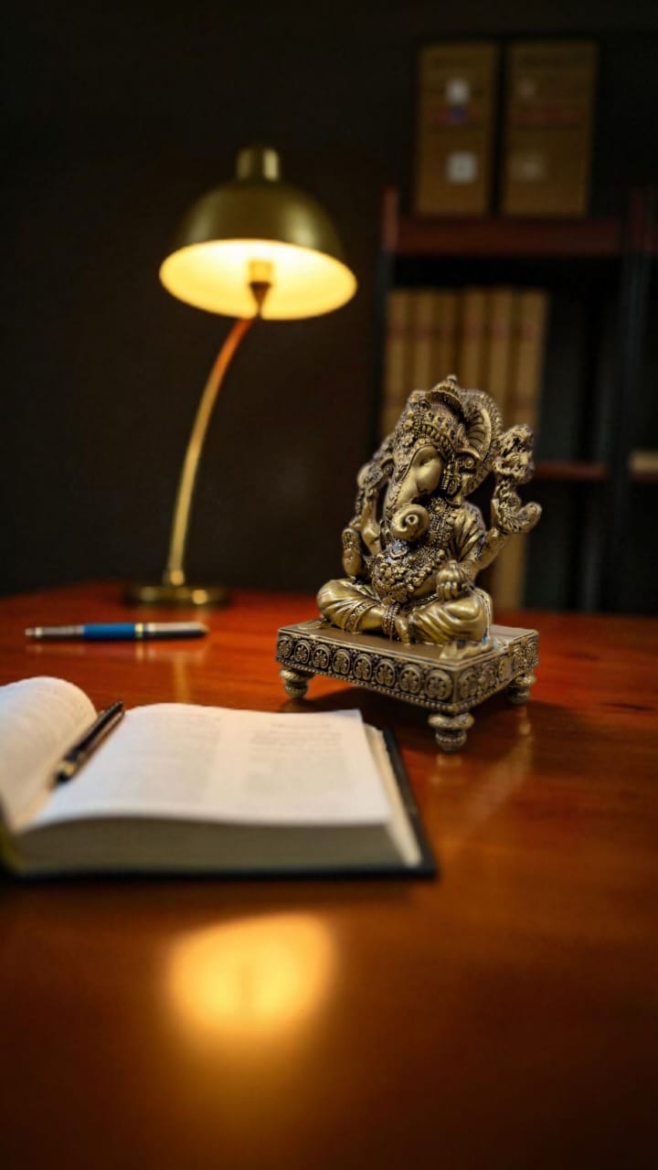 Lord Ganesha on Chowki – Traditional Blessings for Elegant Spaces - Fabzie - Home Decor Elegance