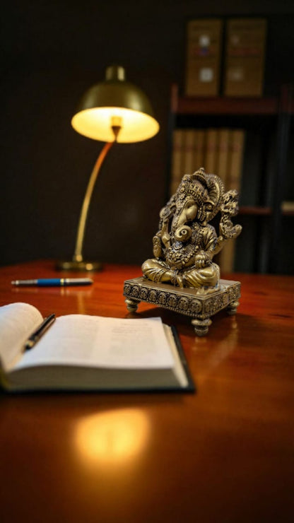 Lord Ganesha on Chowki – Traditional Blessings for Elegant Spaces - Fabzie - Home Decor Elegance